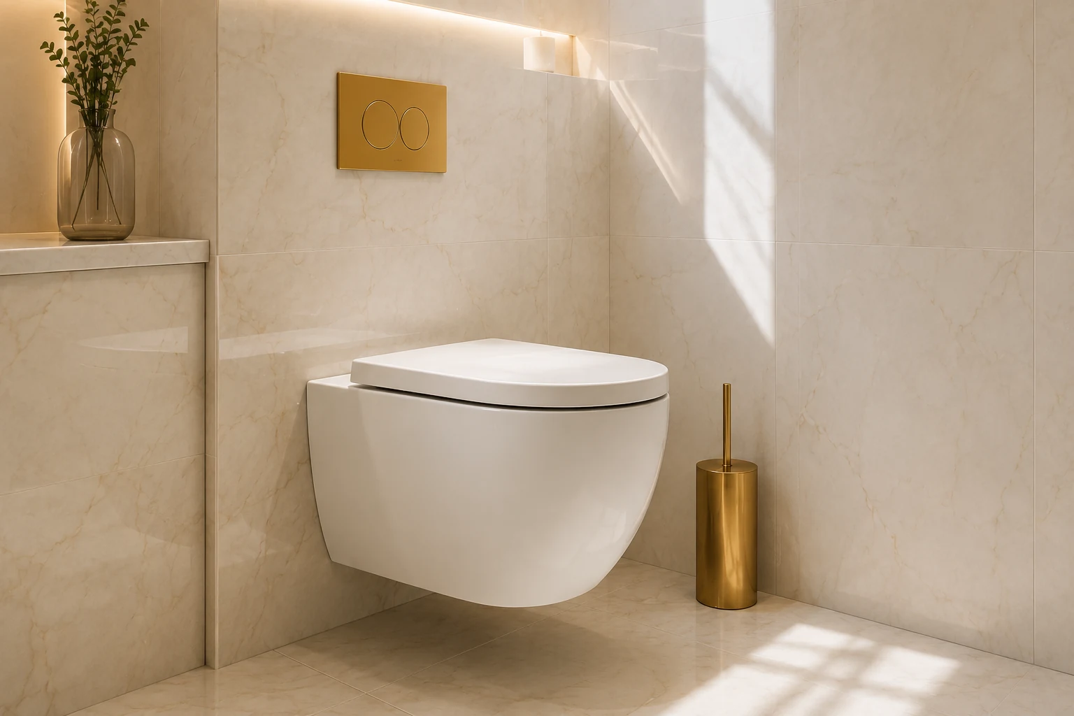 WC suspendu moderne installé à Rueil-Malmaison